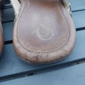 Olukai Polani Sandals Mens 9 Brown Leather Thong Flip Flops Woven Beach Vacation OluKai | Shoes | Olukai Polani Sandals Mens 9 Brown Leather  main image 3